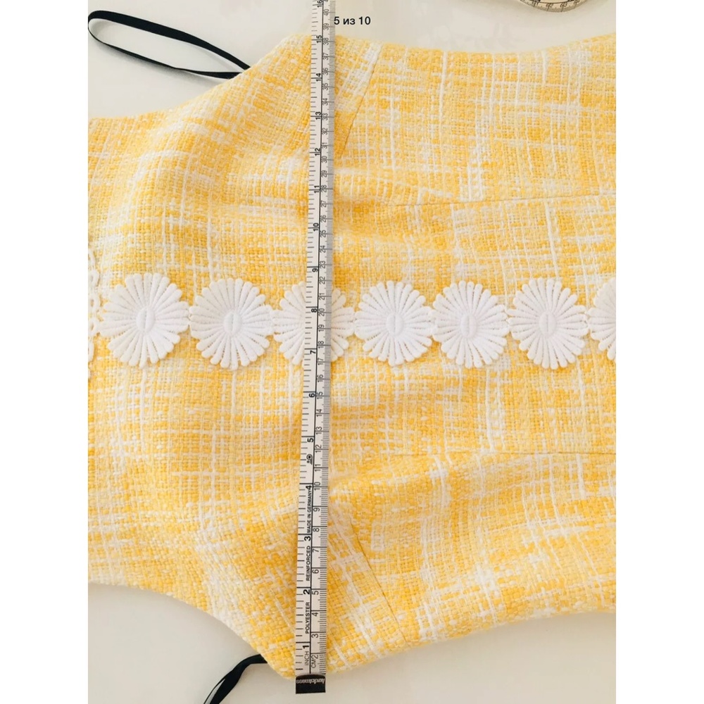 Laundry Dress Size 0 , Tweed Yellow - Picture 5 of 10